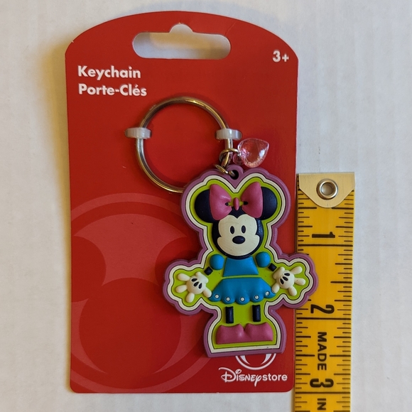 Disney Store Mickey and Minnie Keychains Set of 3 - Picture 9 of 10